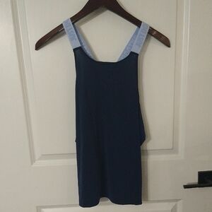 Nike Blue Athletic Tank Top with Light Blue Straps